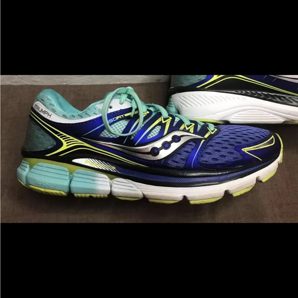 Saucony Triumph ISO Women's Running Shoes Multicolor Size 10 Sneakers Trainers